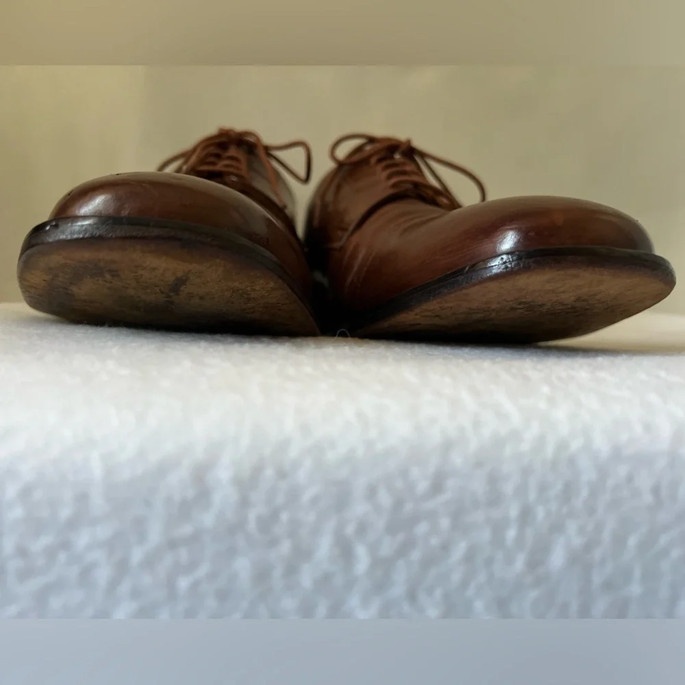 J. Murphy Size 11 1/2M Men’s Brown Leather Lace Up Shoes